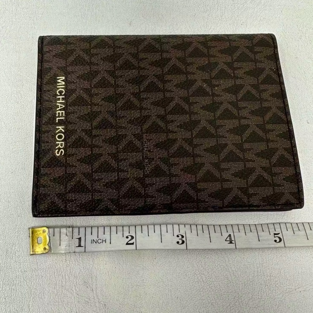 Michael Kors Brown Monogram Passport Holder - Picture 5 of 5